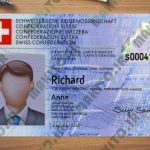 فایل لایه باز آیدی کارت سوئیس (Switzerland ID Card)